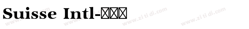 Suisse Intl字体转换